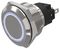 82-5151.1153 - Vandal Resistant Push Button Switch, SPDT, Momentary, 12V DC, White, 19mm