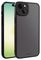 63913 - Frosted Cover iPhone 15 Plus, Semi Transparent, Black