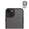 63913 - Frosted Cover iPhone 15 Plus, Semi Transparent, Black