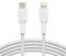CAA004BT1MWH - BoostCharge Braided USB-C to Lightning MFi Certified Lead, 1m White