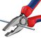 03 02 180 - 180mm Combination Pliers with Cutting Edges and Two Colour Dual Component Handles