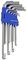 D00595 - Ball-End Imperial Hex Key Set, 9 Piece