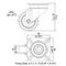 W0960 - 50mm 40kg Swivel Castor, Grey