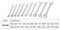 HW-609A - Mini Combination Imperial Spanner Set, 10 Piece