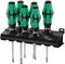 05105656001 - Kraftform Slotted/Pozidriv Screwdriver Set, 6 Piece - 334/355/6 Rack