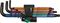 05073593001 - Multi-Colour Metric Ball End Hex Key Set - 1.5mm - 10mm, 9 Piece - 950/9