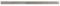 D03077 - 18" (450mm) Stainless Steel Ruler with Metric/Imperial Marking, Satin
