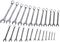 D03081 - 6mm - 32mm Polished Chrome Combination Spanner Set, 25 Piece