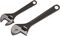 D03110 - 6" & 8" Black Finish Adjustable Wrench Set, 2 Piece