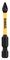 DT7390T-QZ - PZ1 x 50mm Pozidriv Extreme FlexTorq Impact Screwdriver Bit, 5 Pack
