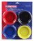 D03162 - 4" Plastic Magnetic Parts Storage Tray, Assorted Colours 4 Pack