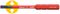 41159 - 3.5mm x 75mm SoftFinish VDE Insulated SlimBit Slotted Screwdriver 1000V AC