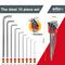 44161 - MagicRing Chrome Plated Metric Hex Key Set in ErgoStar Holder, 9 Piece