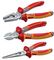 NW782-3K - VDE Insulated Pliers Set, 3 Piece (Combination Pliers, Side Cutters & Long Nose Pliers)