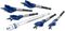 1922007 - Blue Groove 6X Stubby Wood Drill Bits, 5 Piece