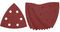 DT3093-QZ - 93mm x 93mm 6 Holes 120 Grit Triangle Delta Sanding Sheets, 10 Pack