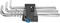 05022130001 - Metric Chrome-Plated Hex Key Set with Holding Function, 9 Piece - 950/9