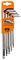 BE-9880 - Ball-End Imperial Hex Key Set, 12 Piece