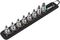 05003974001 - Zyklop Imperial Hex-Plus Bit Socket Set with Holding Function for 3/8" Sockets, 8 Piece - Belt B Imperial 1