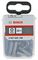 2607002798 - PZ2 x 25mm Pozidriv Extra Hard Screwdriver Bits, 25 Pack