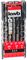 109154 - Mixed Drill Bit Set for Metal, Masonry & Wood, 9 Piece