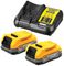 DCB1102E2-GB - 18V XR 2x 1.7Ah Li-Ion Compact Powerstack Batteries & Charger Kit