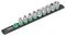 05005430001 - B 4 3/8" Zyklop Socket Set with Magnetic Socket Rail, 9 Piece