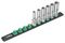 05005470001 - 8790 C 1/2" Deep Socket Set with Magnetic Socket Rail, 6 Piece