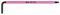 05022200001 - 3mm x 123mm Multi-Colour Ball End Hex Key