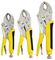 18741 - Curved Jaw Locking Pliers Set, 3 Piece