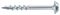 818419 - 4mm x 37mm (8 x 1 1/2") SQ2 ZP Washer Head Coarse Pocket Hole Screws, 100 Pack