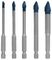 2608900597 - Expert Hex-9 HardCeramic Multi-Material Ceramic, Porcelain, Stone, Tile & Glass Drill Bit Set, 5 Piece