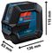 0601063W00 - GLL 2-15 G Cross Line Green Laser Level with LB 10 Universal Mount