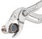 81 03 250 - 10" (250mm) Siphon & Connector Pliers, Chrome