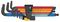 05022640001 - Multi-Colour Imperial Ball End Hex Key Set, 9 Piece - 950/9