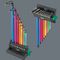 05133165001 - Multi-Colour Hex-Plus Ball End Hex Key Set in Storage Rack, 9 Piece - 950/9