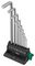 05022102001 - Chrome Plated Hex-Plus Ball End Hex Key Set in Storage Rack, 9 Piece - 950/9