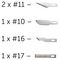 PKN1705 - Assorted Craft Knife Blades Set, 5 Piece