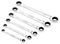 27741 - Metric Double Ratchet Ring Spanner Set, 6 Piece