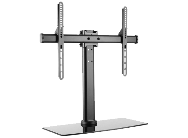 Tilt and Swivel Pedestal Tabletop TV Stand - 32in to 55in Screen