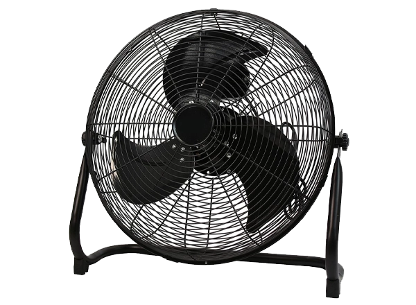 18in High Velocity Floor Fan, Black