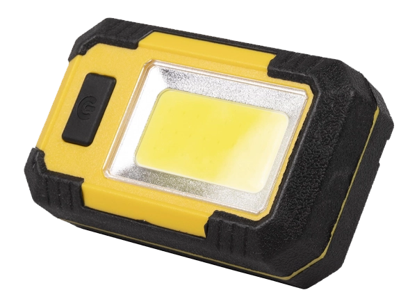 5W COB LED Mini Rechargeable Worklight, Yellow