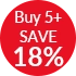 Buy 5+ Save 18%